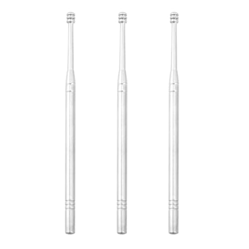 Ipetboom Juego de 3 Pinzas para Oídos de Acero Inoxidable en Espiral, Herramienta Limpiadora Portátil para Eliminación de Cera, Apta Adultos, Cuidado del Oído Seguro y Eficaz