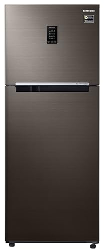 Image of Samsung 355L 2 Star Inverter Frost-Free Convertible 5 In 1 Curd Maestro Double Door Refrigerator (RT39C5C32DX /HL,Luxe Brown)