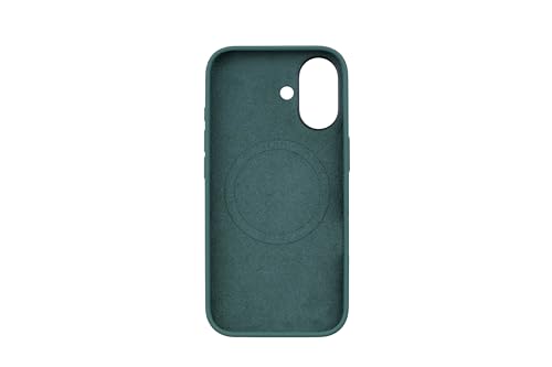 Image of TEKNE Silicone Back Case Cover Compatible with MagSafe for iPhone 17 | Soft-Touch Grip with Microfiber Lining | Raised Camera & Screen Protection | Slim Fit Case (Green)