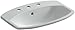 KOHLER K-2351-8-95 Cimarron Self-Rimming Bathroom Sink with 8" Centers, Ice Grey