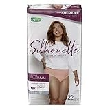 Depend Silhouette Incontinence and Postpartum Underwear for Women, Maximum Absorbency, Disposable, P