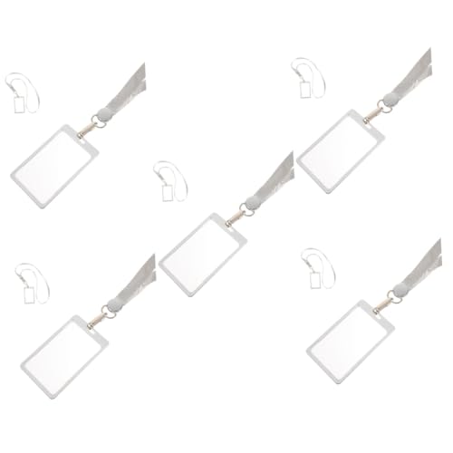 Porte-identité transparent pour le bureau et la vie universitaire en lot de 5