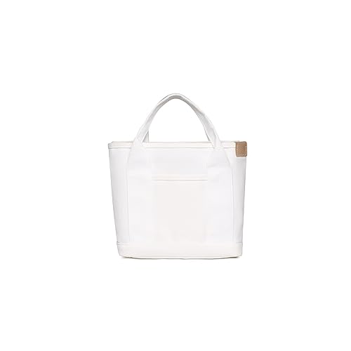 Sac à main en toile grand fourre-tout blanc pour aller au travail
