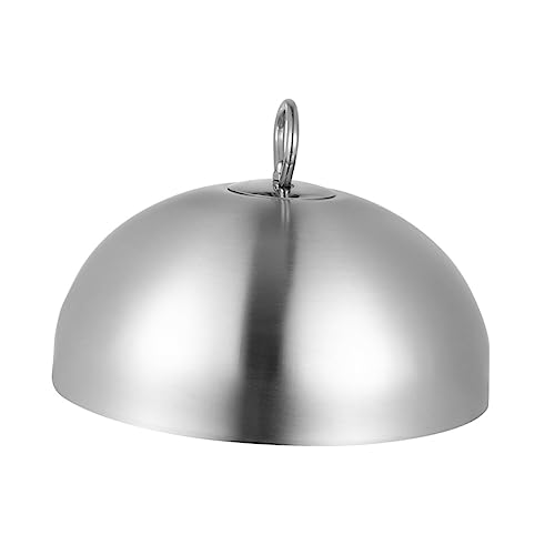 POPETPOP Protector De Alimentos Funda Para Platos Acero Inoxidable Práctico y Duradero Plateado