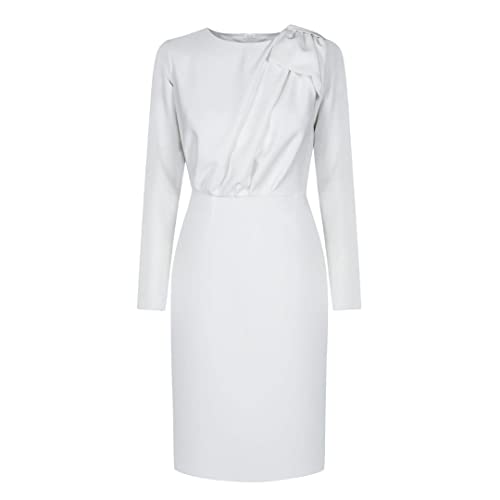 Swing Fashion Damen Bridget | Weiß | M(38) Swing Fashion Damen Kleid Elegant Bleistiftkleid Business Kleider Etuikleider Festliches Kle, Weiß, M EU