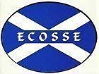 Ecosse Scotland Saltire Flag External Car Bumper Sticker Decal