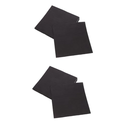 Ciieeo 2 Series Servilletas Negras De Unidades Dobles Y Resistentes Para Graduaciones Cumpleaños Y Fiestas Especiales 20 Hojas*2