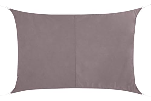 Toile Solaire Voile d'ombrage rectangulaire 2 x 3 m en Tissu déperlant - Coloris Taupe