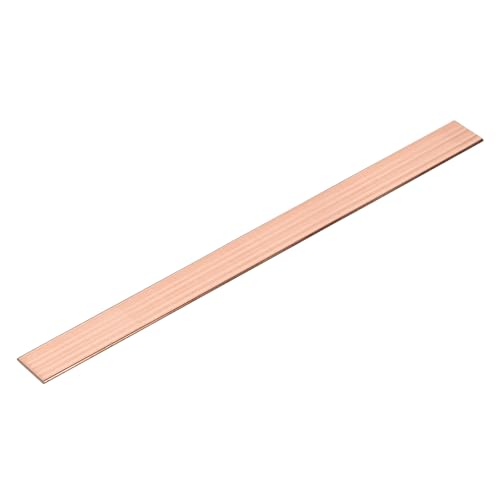 QUARKZMAN Kupfer Flachstange 1/16 x 0.6 x 13 C110 Massiv Kupfer Stromschiene Platte Metallbleche Für DIY Basteln Reparaturen Elektrik (1.5mm x 15mm x 330mm)
