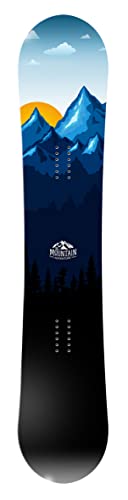 Snowboard Wrap 199 - Blue Mountain Sunset Snowboard Graphic Decal - Includes Application Squeegee - 14 inch x 65 inch fits most snowboards