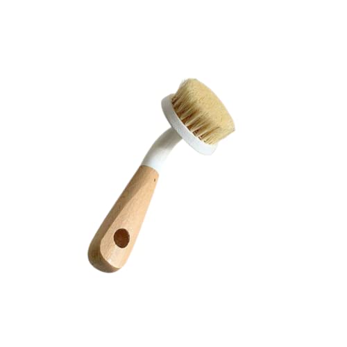 BeyondNice Natural Coir Sisal Hemp Dish Brush with Handle, Scrub Brush for Cleaning Kitchen and Washing Dishes, for Sink, Pots, Pans, Cleaning Brushes Tools (1 Pack)