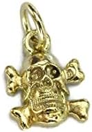 14k Yellow Gold Skull #2