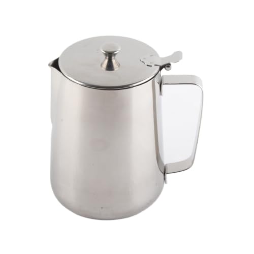 Jarra para espumar leche de 600ml con tapa que mantiene el calor de tu café latte. 2