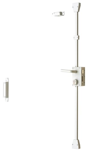 Bricard 74621 - Vertical Multi-Point Lock, 3-Point, White, Straig...
