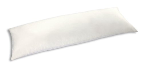 Newpoint International Inc. Microsuede Body Pillow Cover with Double Sided Zippers, White