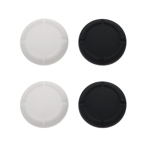 4PCS Replacement Thumb Caps Comfort Soft Silicone Analog Thumb Joystick Thumbstick Grips Skin Compatible with Switch & Switch Lite Compatible with Joy-Con Controller Cover