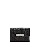 portemonnaie krokodilleder Leder Liebeskind Berlin Damen Pam Croco Louisa - Portemonnee Purse S, Schwarz, Small (HxBxT 8cm x 10.8cm 2.5cm) EU