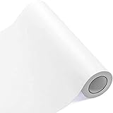 Sghuo White Permanent Vinyl, 12 Inches by 25 Feet, Self Adhesive Vinyl Matte Roll for Signs, Scrapbooking, Silhouette Cameo