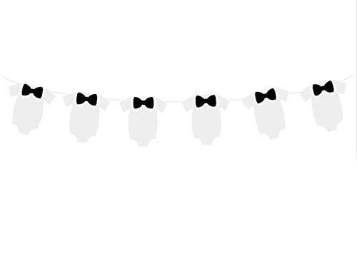 Crafty Cue 4" Tall Little Man Banner, Little Man Garland, Little Man Baby Shower, Bow Tie Banner