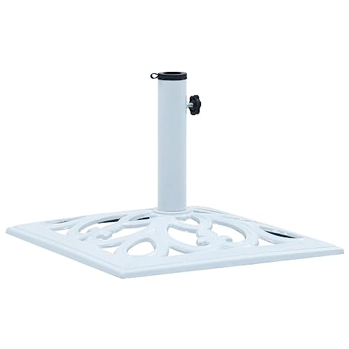 SKM Umbrella Base White 12 kg 49 cm Cast Iron (Weight-13KG)