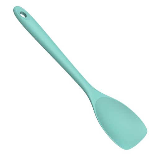 Image of U-Taste Silicone Cooking Spoon 600ºF Heat Resistant Scoop Spatula, Mint