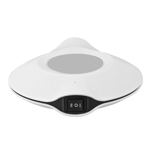 GRIRIW Portable Mini Fridge White Hot Cold Function Suitable for Dorm Office Camping Home