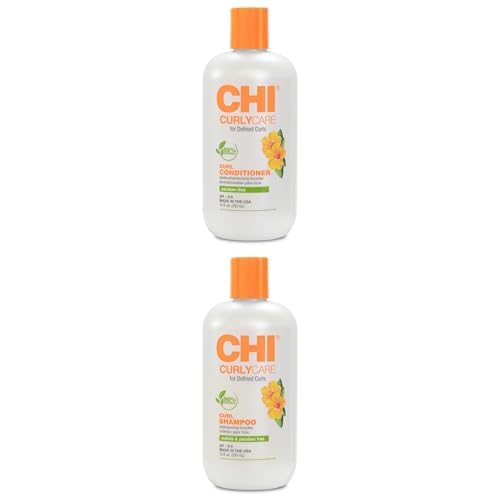 Bundle of CHI CurlyCare Curl Conditioner, 12 Oz & CHI CurlyCare Curl Shampoo, 12 Oz