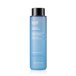 belif Aqua Bomb Hydrating Toner with Hyaluronic Acid, Lightweight Moisturizing Water Facial Toner, Good for Dry Skin and Uneven Texture, For Normal, Dry, Combination, Oily Skin, Korean Skin Care