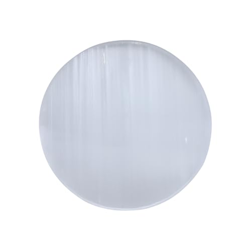 TREE MAISON CORONATING HOMES Treemaison Selenite Charging Plate | 3 Inch | Selenite Plate for Cleansing, Re-Energy Work,Meditation & Pooja |Selenite Plate to Charge Reiki