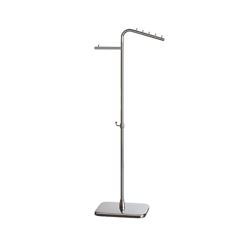 ZENSTYW Perchero De Pie Ajustable En Altura,Perchero Metálico Cromado Con Base Pesada,Perchero Moderno Para Ropa,Bolsos Y Accesorios,Ideal Para Dormitorio,Entrada Y Vestidor