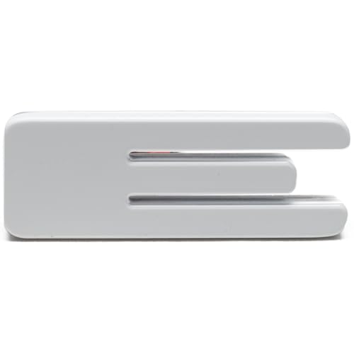 Image of ORACLE Lighting 3140-A-001 Single Universal Illuminated Amber LED Letter E with Matte White Finish Letter Badge - Sleek Design - Customized High-End Appearance