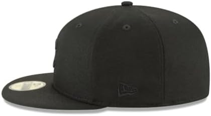 New Era MLB 59FIFTY Chicago Cubs Black on Black Authentic Collection Fitted On Field Baseball Cap Hat - 7 1/4 - 3