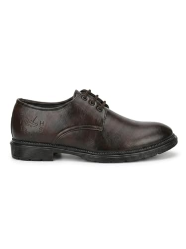Image of Formal Shoe for Men | Lace-Up Patent Leather Shine Textured Print Pointed Toe Business & Casual Wear | Stylish Design with Comfortable Fit Craftsmanship for Office, Wedding, Party & Daily Use All-Day Support for Boys