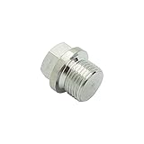 HongBoW Hardware 2 Pcs M18x1.5 Metric Stainless Steel Outer Hex Head Flange Pipe Fitting Oxygen O2...