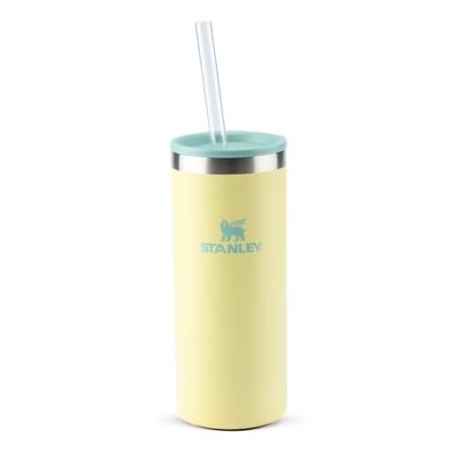 Stanley - Can Cooler Slim com tampa e canudo, copo térmico de 296 ml para manter as bebidas em lata geladas 2 Stanley - Can Cooler Slim com tampa e canudo, copo térmico de 296 ml para manter as bebidas em lata geladas, Pomelo