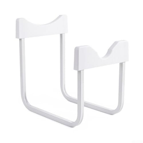 Bulevisiter Dispensador de agua con boquilla para soporte de agua embotellada invertida, estante de encimera que ahorra espacio compatible con barriles de 5,5 cm de diámetro, resistente (blanco)