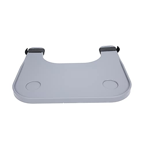 BHDK Bandeja para Silla de Ruedas, Bandeja portátil Desmontable para Silla de Ruedas con 2 portavasos, Accesorios universales para Mesa de Silla de Ruedas para Comer, Leer, Escribir y Descansar