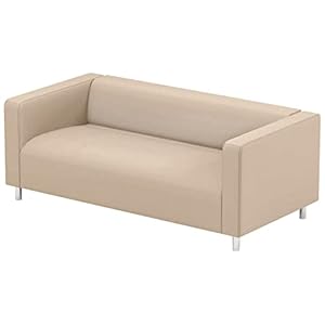 Sofa Pro Couvre Seulement! Le canapé n’est Pas Inclus! Beige Klippan Causeuse Couverture de est Fait sur Mesure pour IKEA Klippan Housse pour Causeuse,Beige Plus