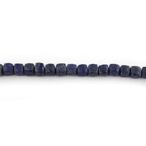 Lapis-lazuli perles cubes facettées de qualité supérieure pour création bijoux - 2
