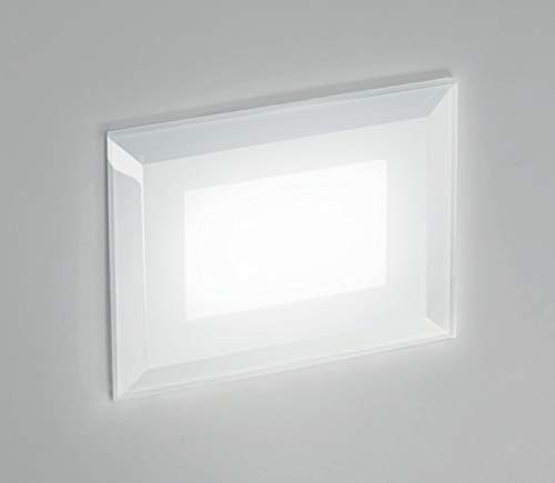 Segnapasso vetro bianco led 3w 3000k da esterno