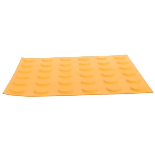 VILLFUL Pizarra Práctica de Pvc para Caminos, Ladrillos Ciegos Puntos Naranjas Sólidos 30x30 Cm, Pegatinas para Suelos de Pavimento, Tableros Multifuncionales para Ayudas Braille