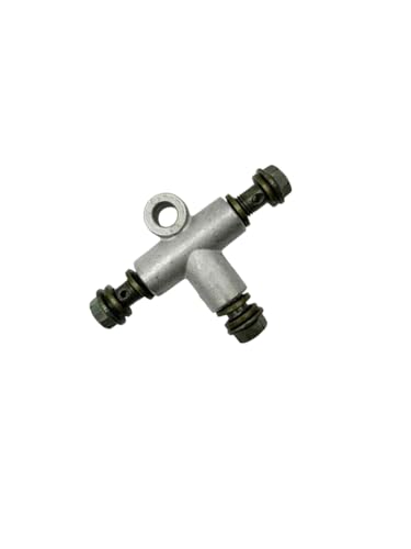 Brake Line T Piece Coupling 10mm 3-Way Car Brake Tee With 3 Male Nuts Female Banjo Bolt ATV Bike 10mm