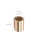 Wenheww 3Pcs Sleeve Bearings, 14mm ID x 20mm OD x 25mm Length Self-Lubricating Sintered Bronze Bushings, Bearing Sleeve for Industrial Equipment