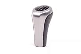 Leder/6-Gang/Haarspange eckig RUTHENIUM