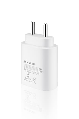 Image of Samsung 25W Type-C PD 3A Superfast Charging Adapter Compatible with 1M C-Type Cable for Galaxy A55|A16|A36|A56|A35|A06| M36|M35|M16|M07|M17|M06|M05|M56|F36|F06|F05|F56|F16, 25watt USB C Fast Charger
