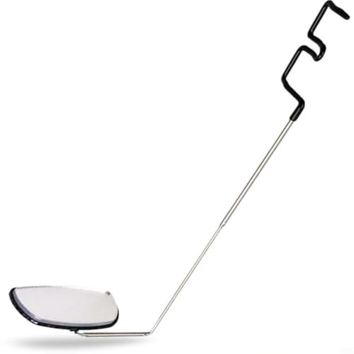 Bicycle Mirror for Glasses, HD Rearview Cycling Mirror with 360° Rotation, Lightweight Stainless Steel & ABS Electroplated Bike Accessory, Adjustable