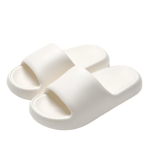 Cozy Cloud Slippers for Women - Soft Open Toe Slides, Breathable Lightweight Supportive Sole for Bedroom Shower Spa, Holiday Gifts