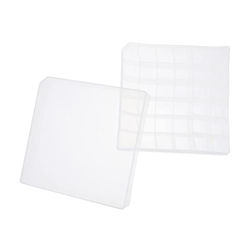 FRCOLOR Portable Vial Storage Case Plastic Box for Sample Vials Small Items 36 Compartments