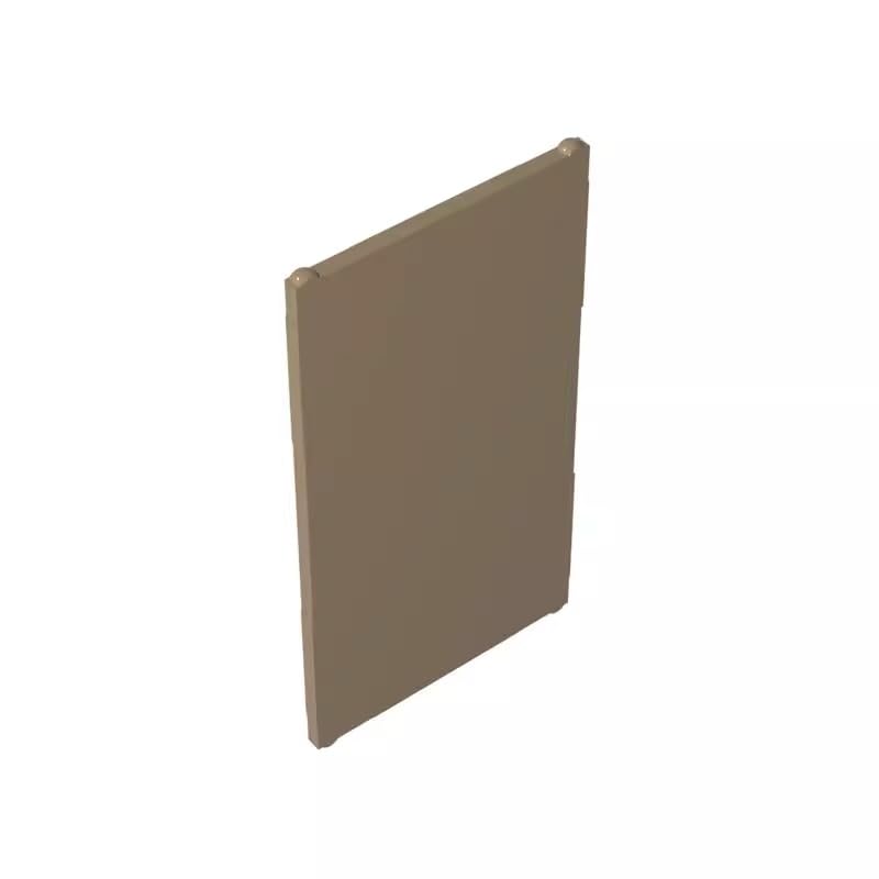 Gobricks 60803 Door Glass for Window 1x4x6 50 Pieces GDS-877 Compatible with Lego Building Blocks Color:Dark Tan โ image 1