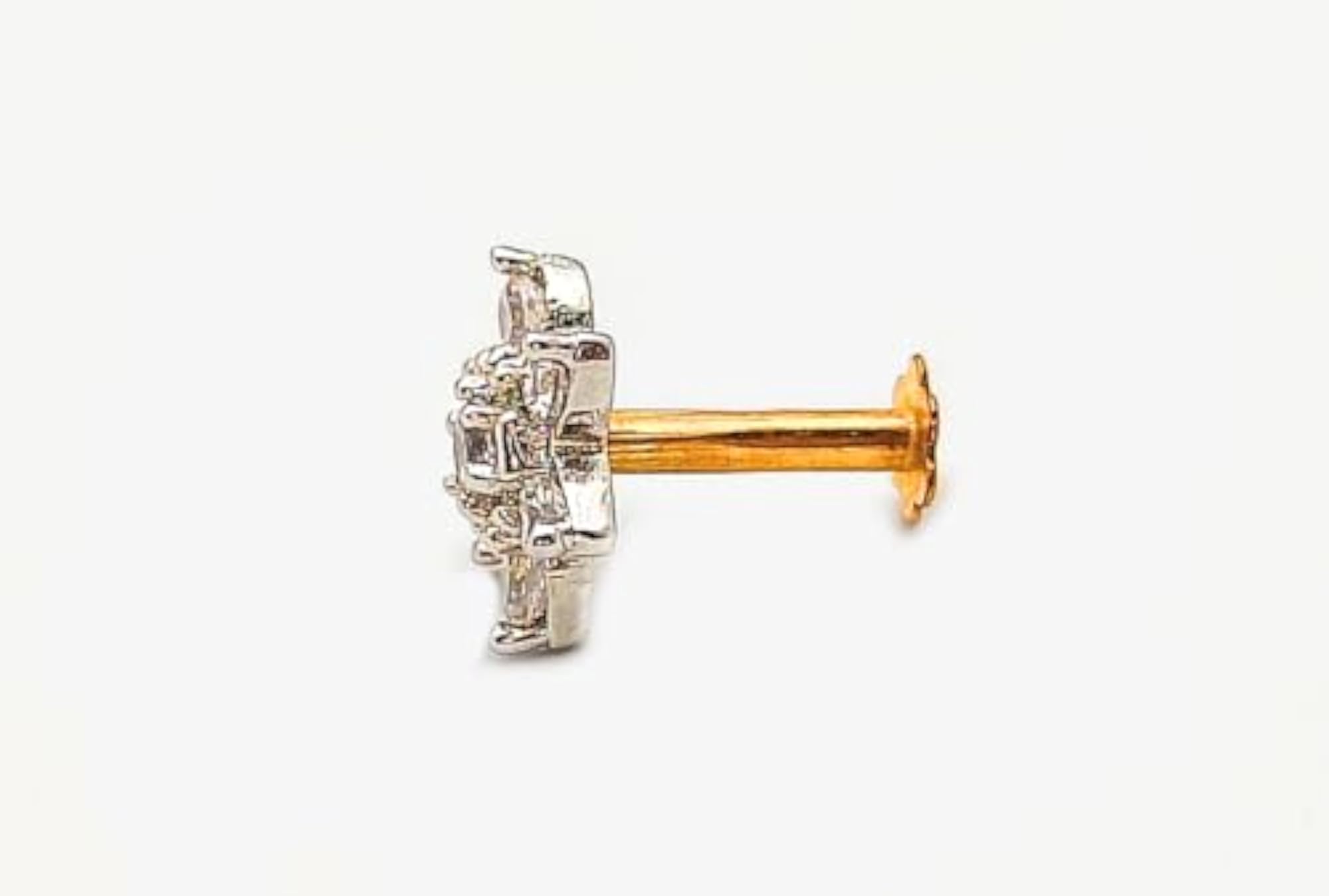 Women's 925 Sterling Silver Floral Nosepin, Elegant Gift